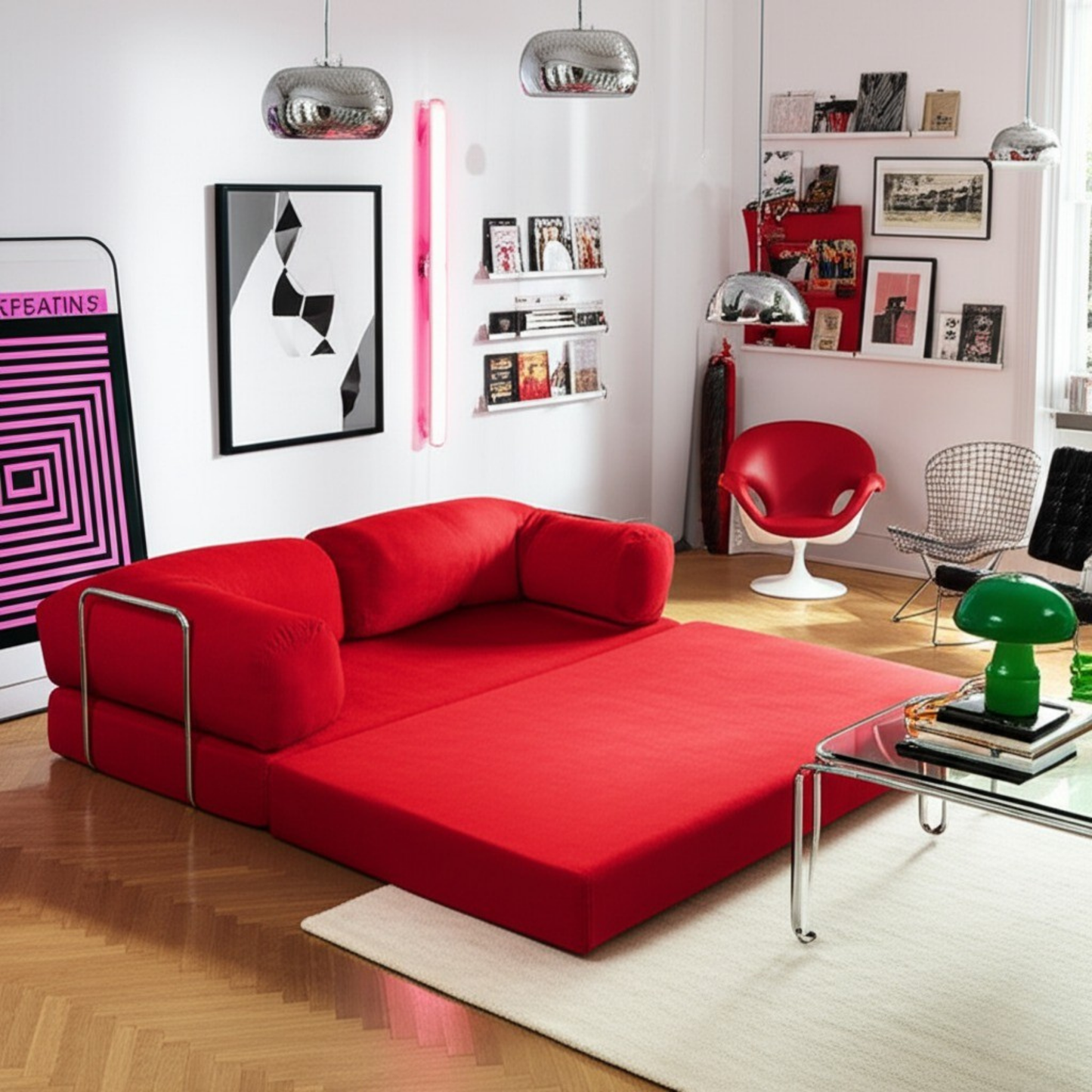 Olio Red Modular Corner Sofa