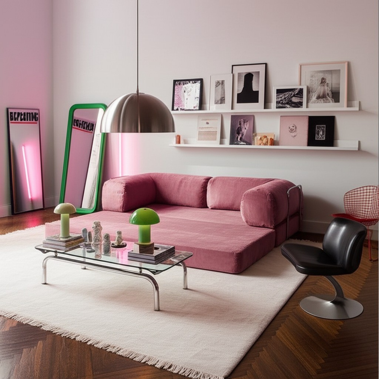 Olio Dusty Rose Modular Corner Sofa