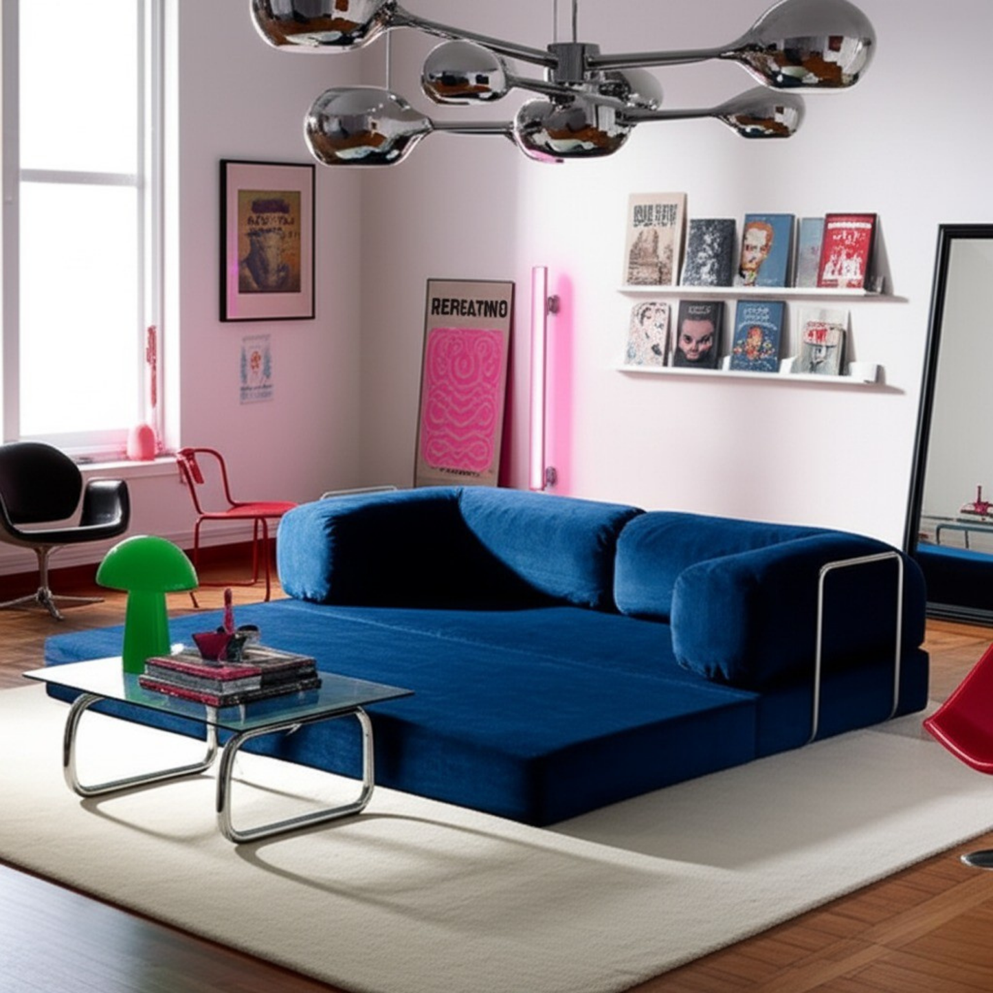 Olio Navy Blue Modular Corner Sofa