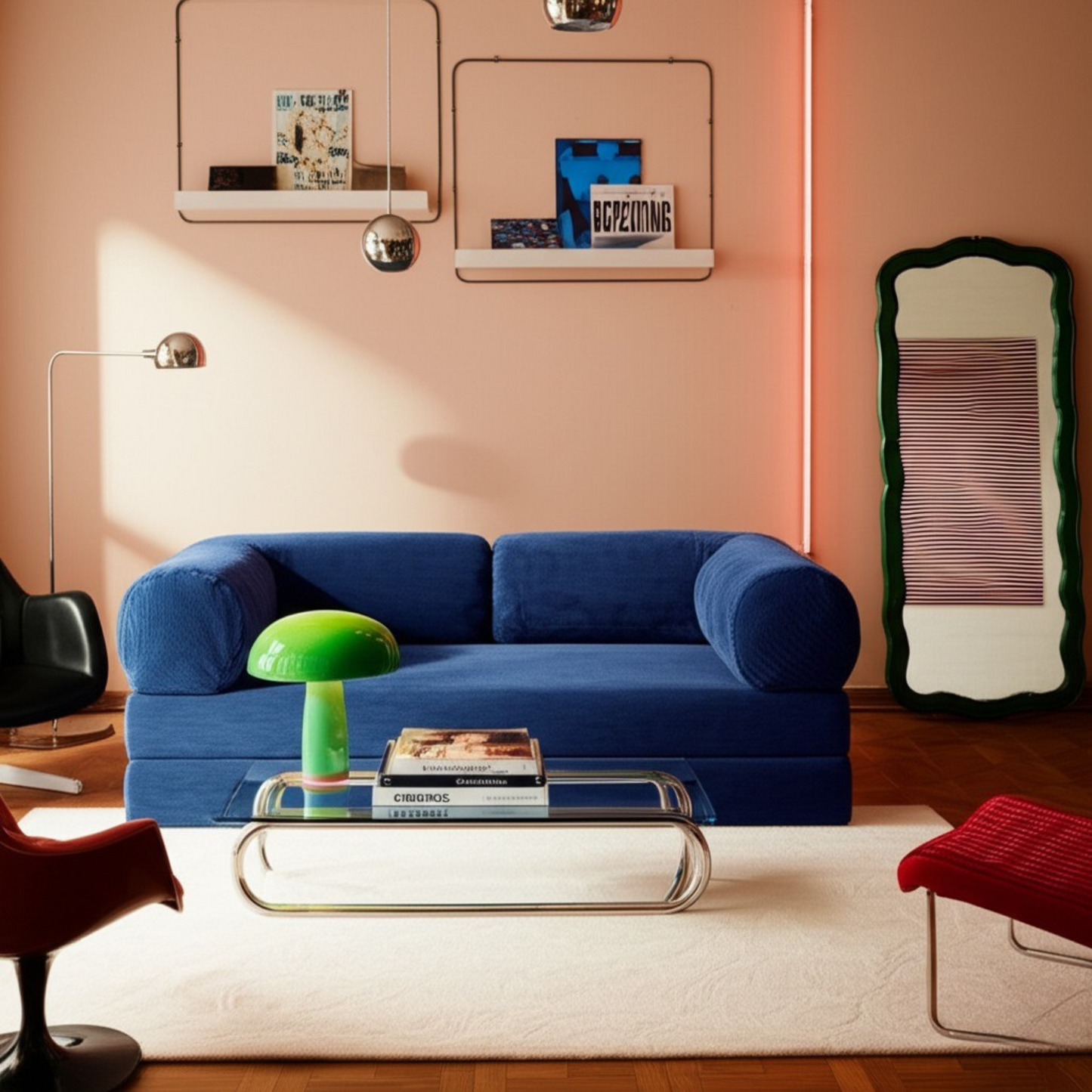 Olio Navy Blue Modular Corner Sofa