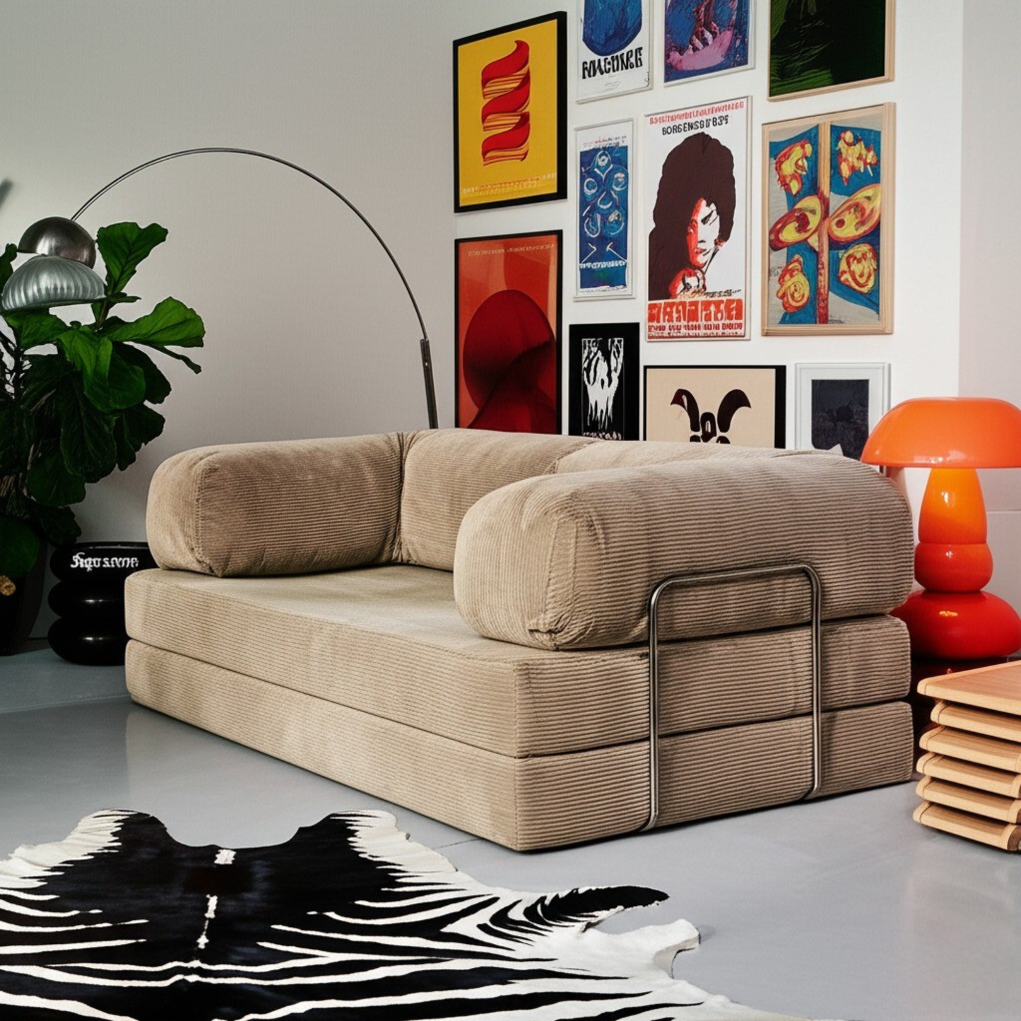 Olio Suede Modular Sofa