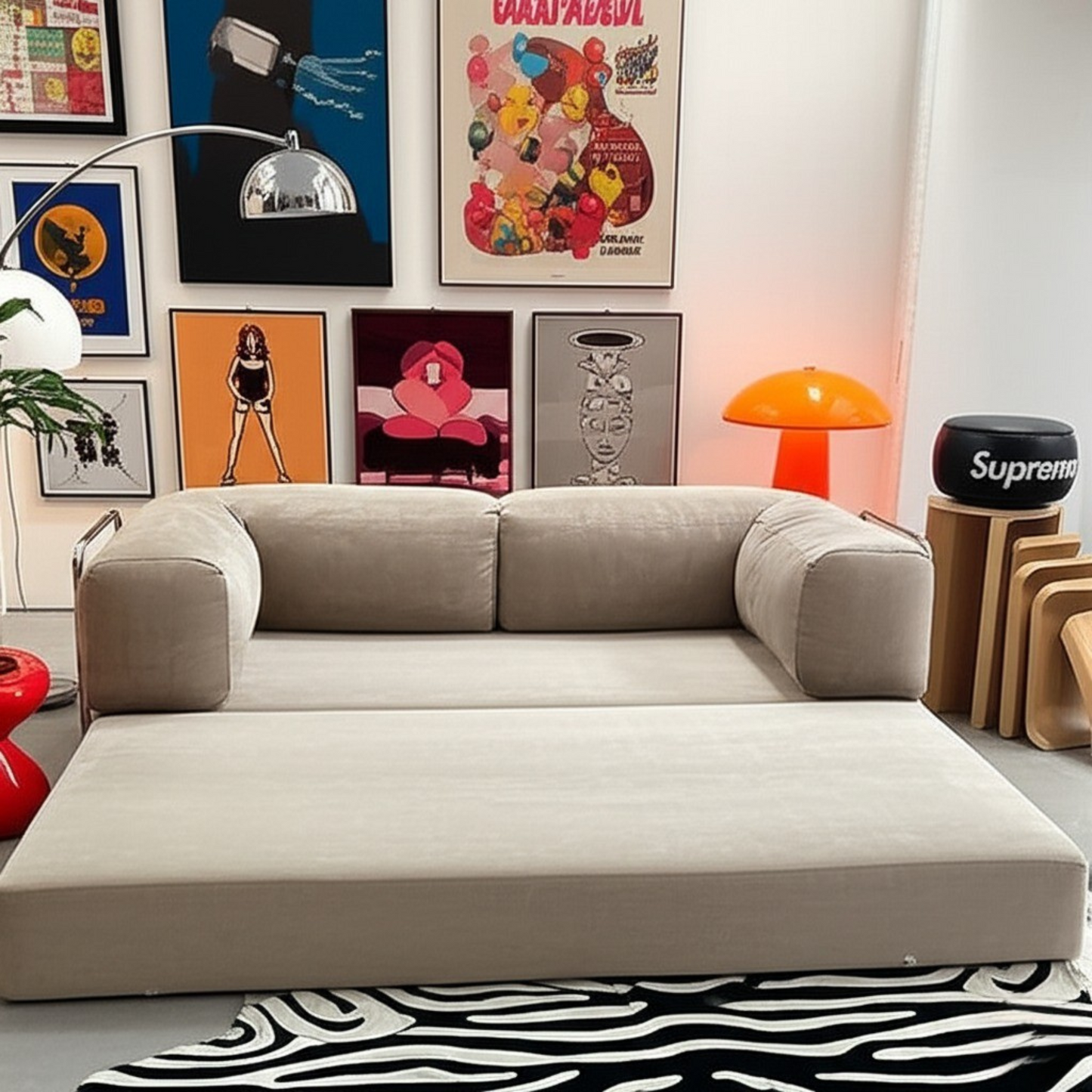 Olio Suede Modular Sofa