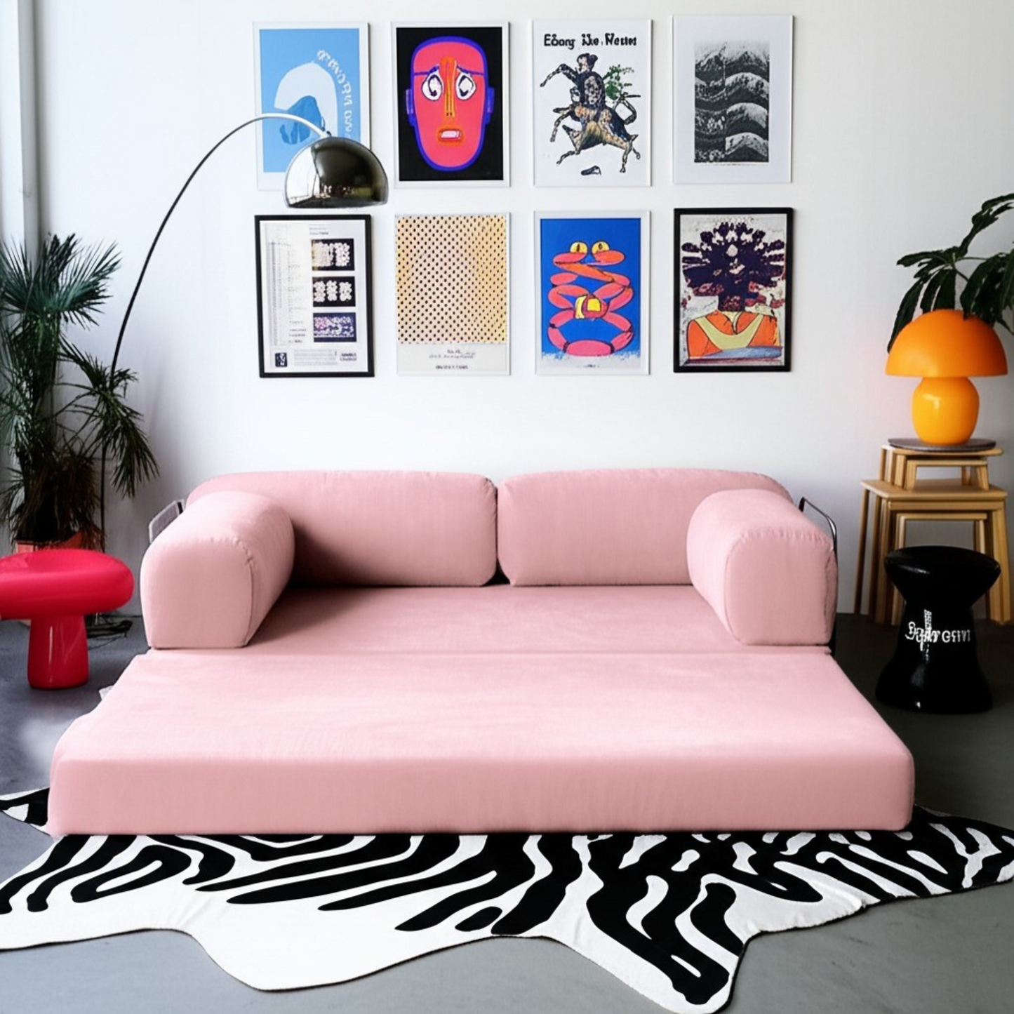Olio Pink Modular Sofa