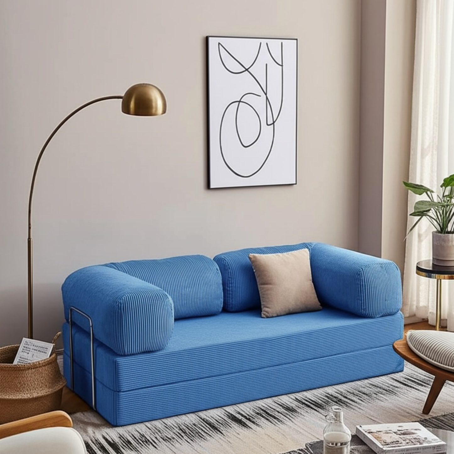 Olio Blue Modular Sofa