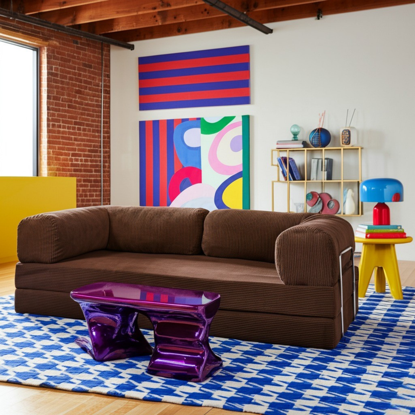 Olio Brown Modular Corner Sofa