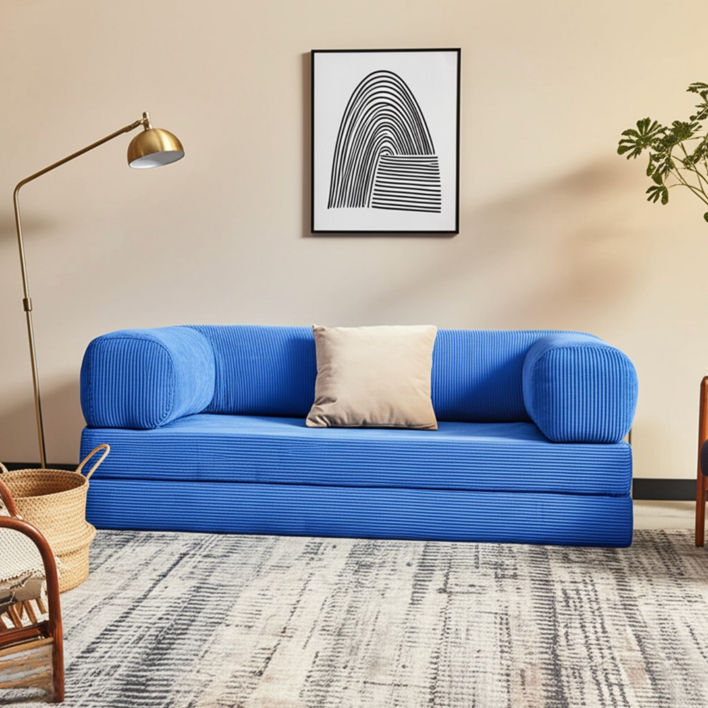 Olio Blue Modular Sofa