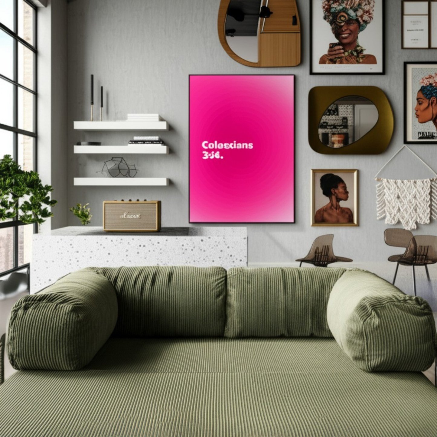 Olio Green Modular Corner Sofa