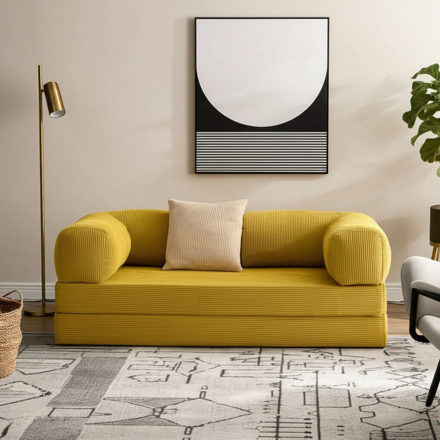 Olio Yellow Modular Sofa