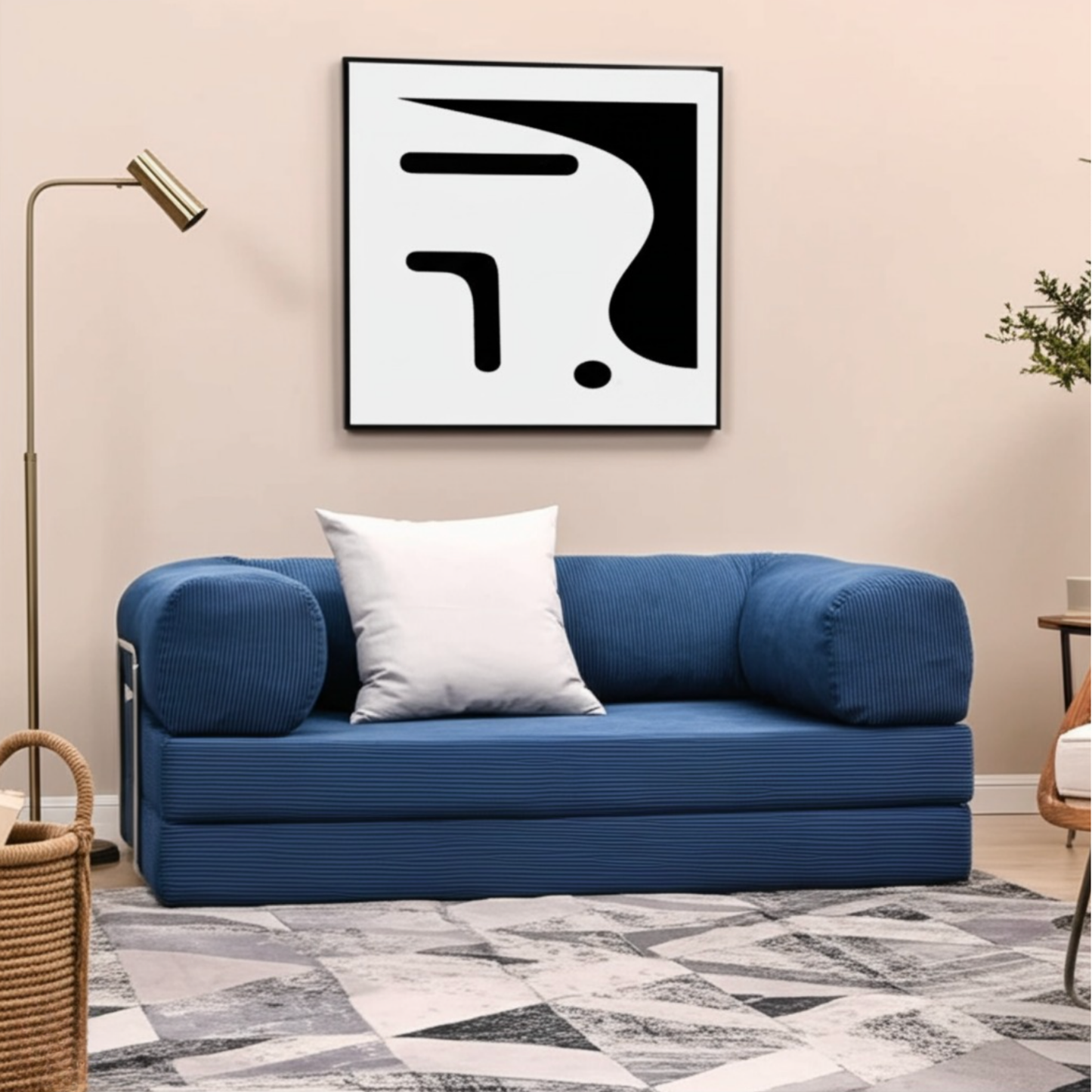 Olio Navy Blue Modular Sofa