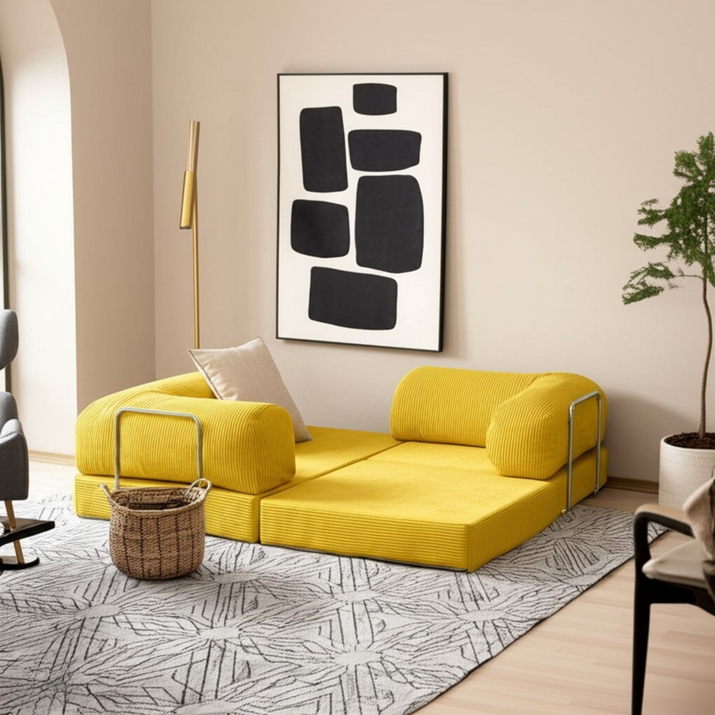 Olio Yellow Modular Sofa