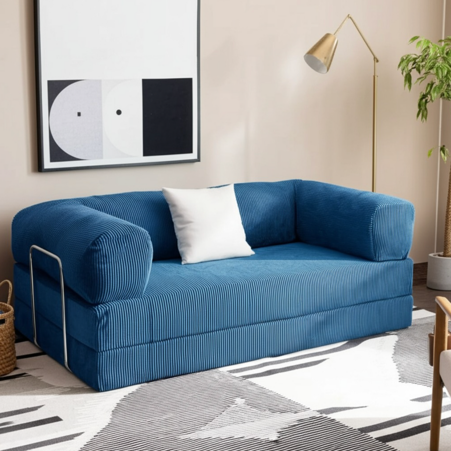 Olio Navy Blue Modular Sofa
