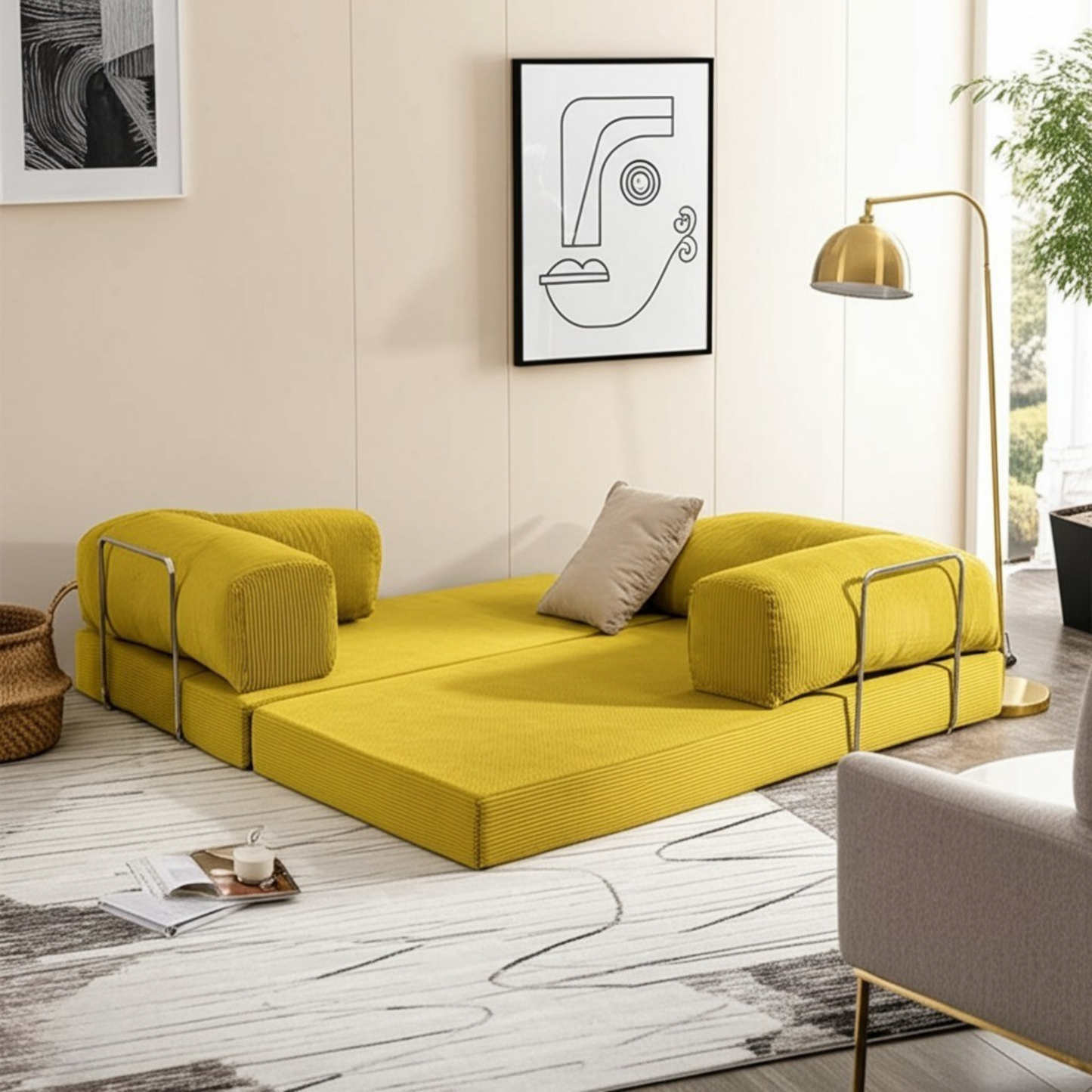 Olio Yellow Modular Sofa
