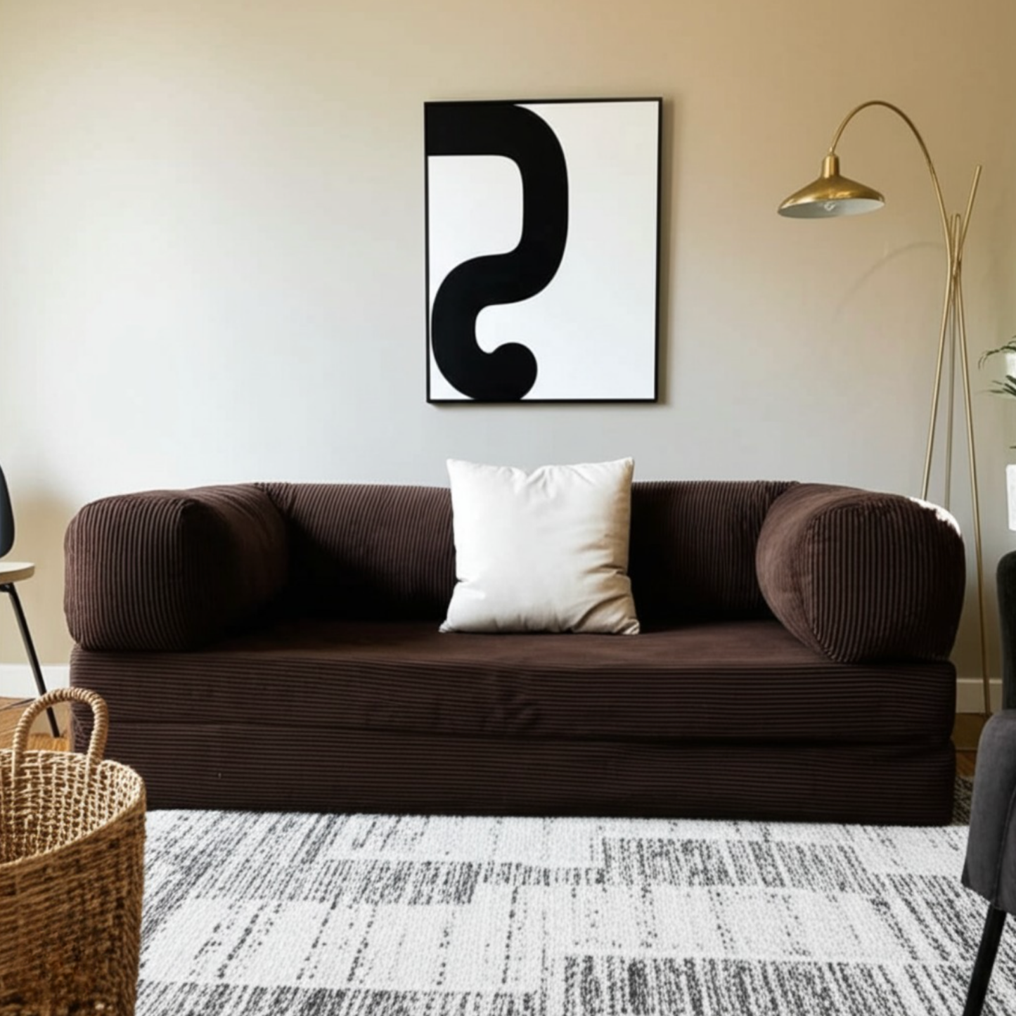 Olio Brown Modular Sofa