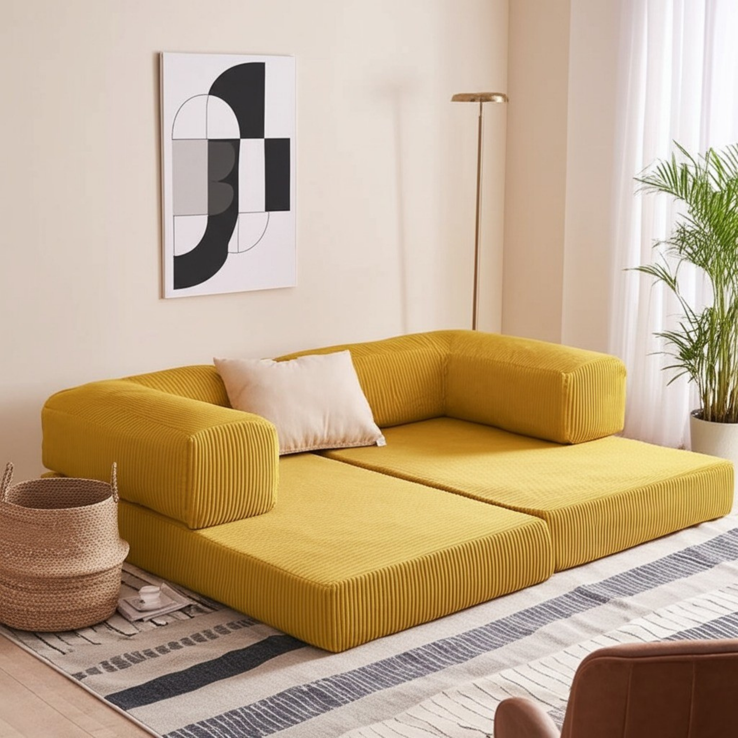 Olio Yellow Modular Sofa