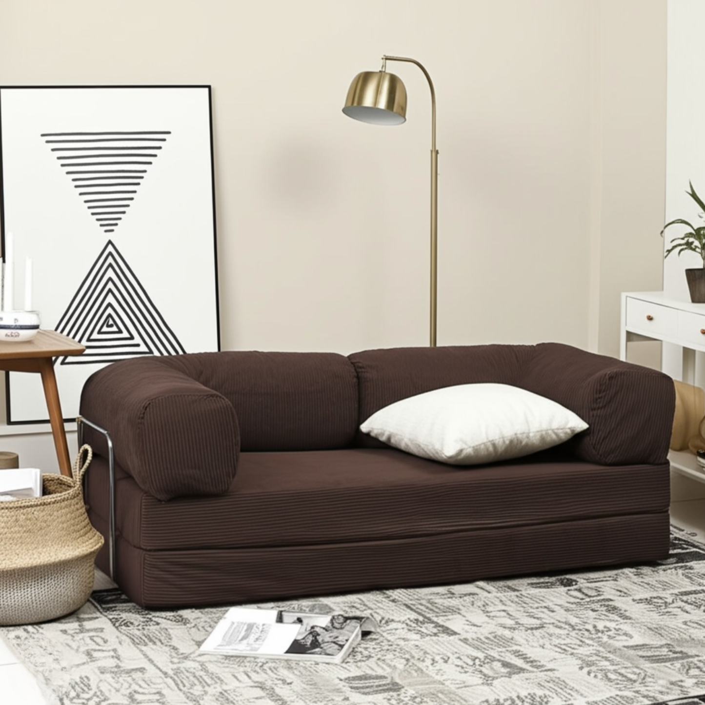 Olio Brown Modular Sofa