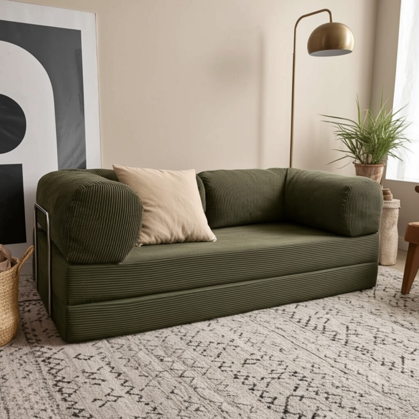 Olio Green Modular Sofa