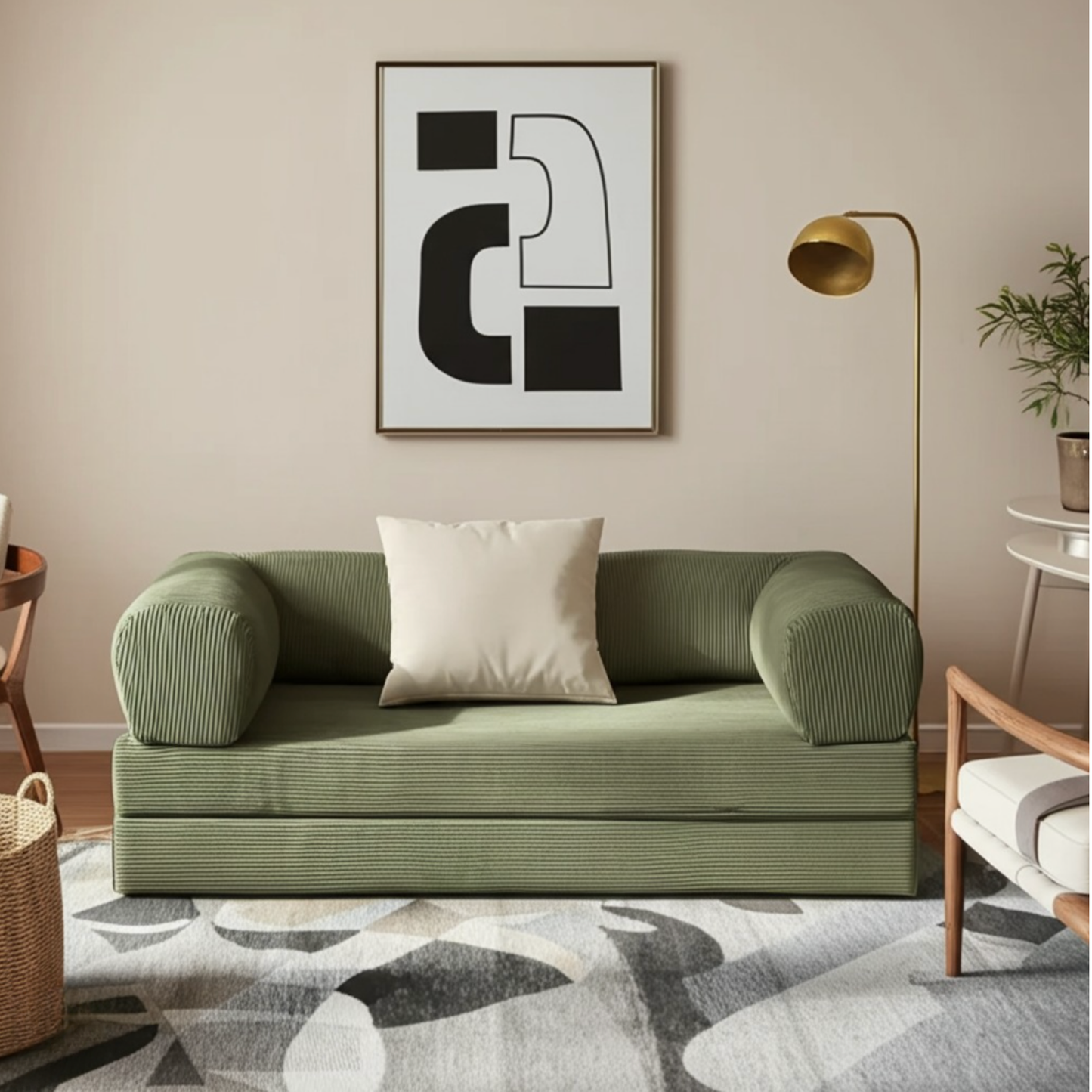 Olio Green Modular Sofa