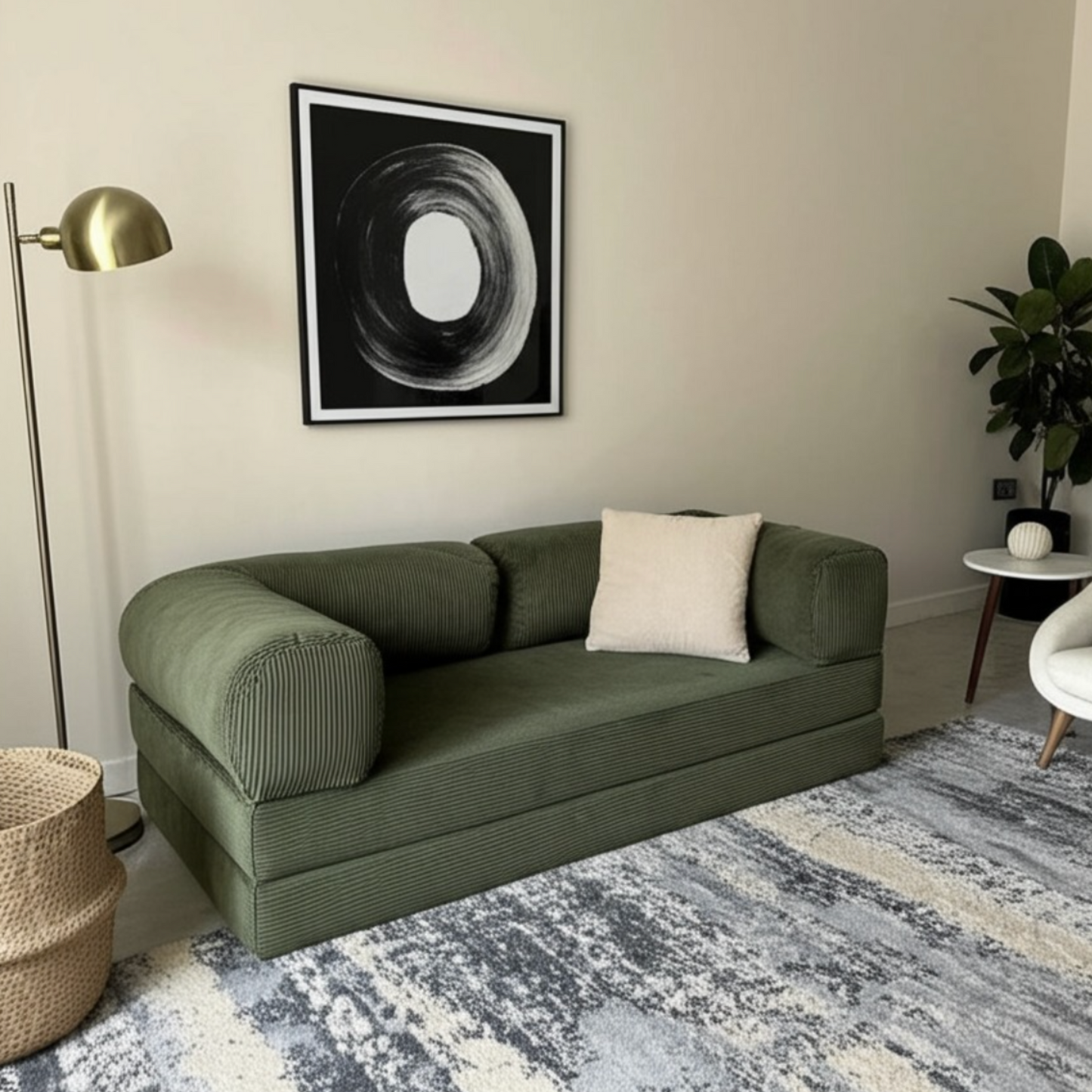 Olio Green Modular Sofa