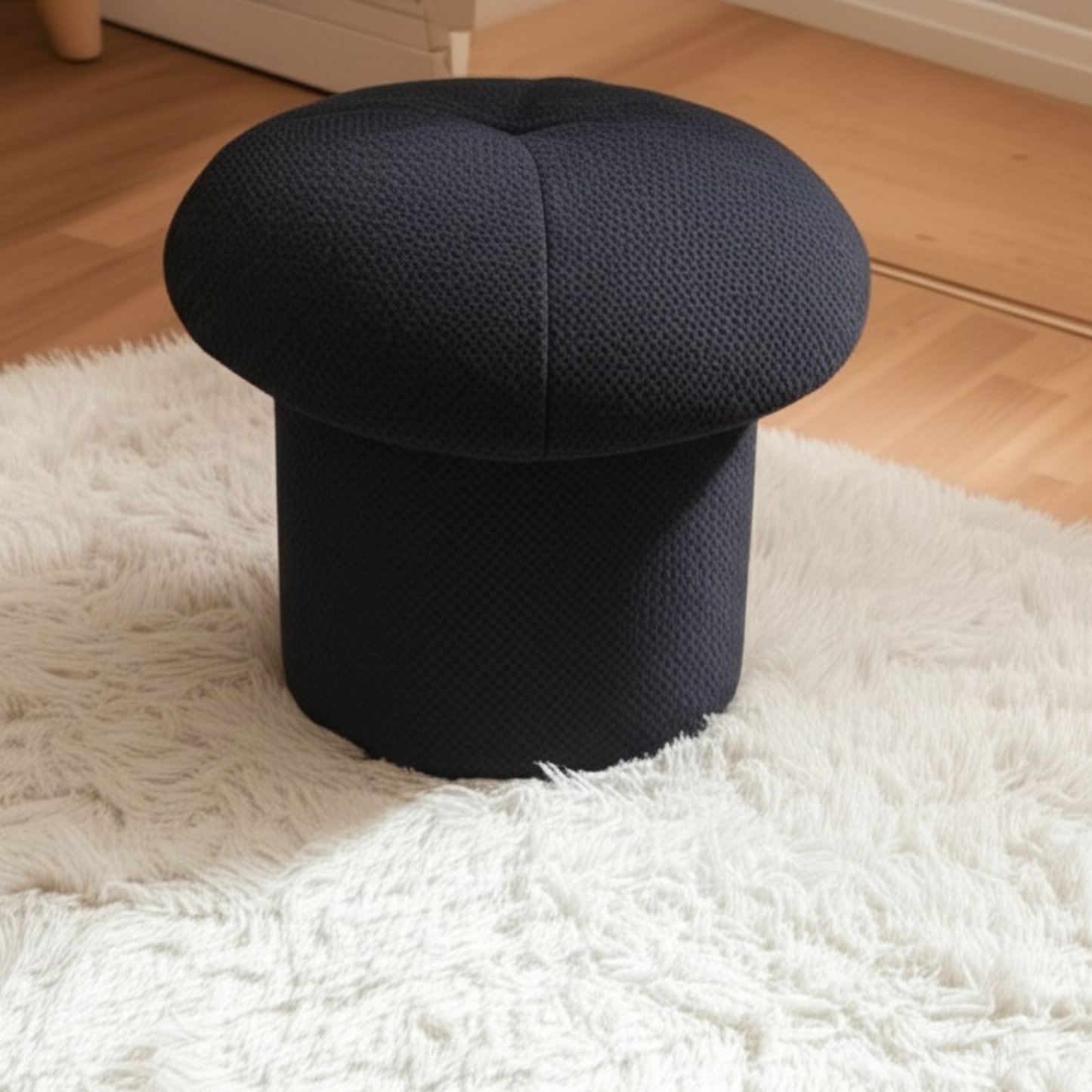 Black Dore Mushroom Pouf