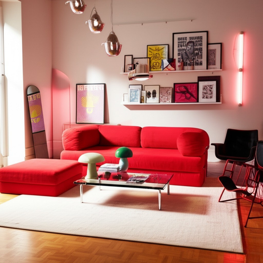 Olio Red Modular Corner Sofa
