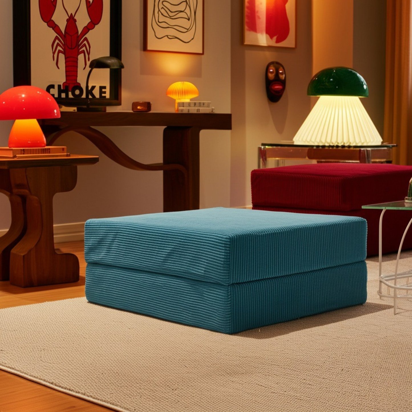 Olio Indigo Blue Modular Corner Sofa