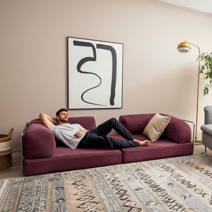 Olio Purple Modular Sofa
