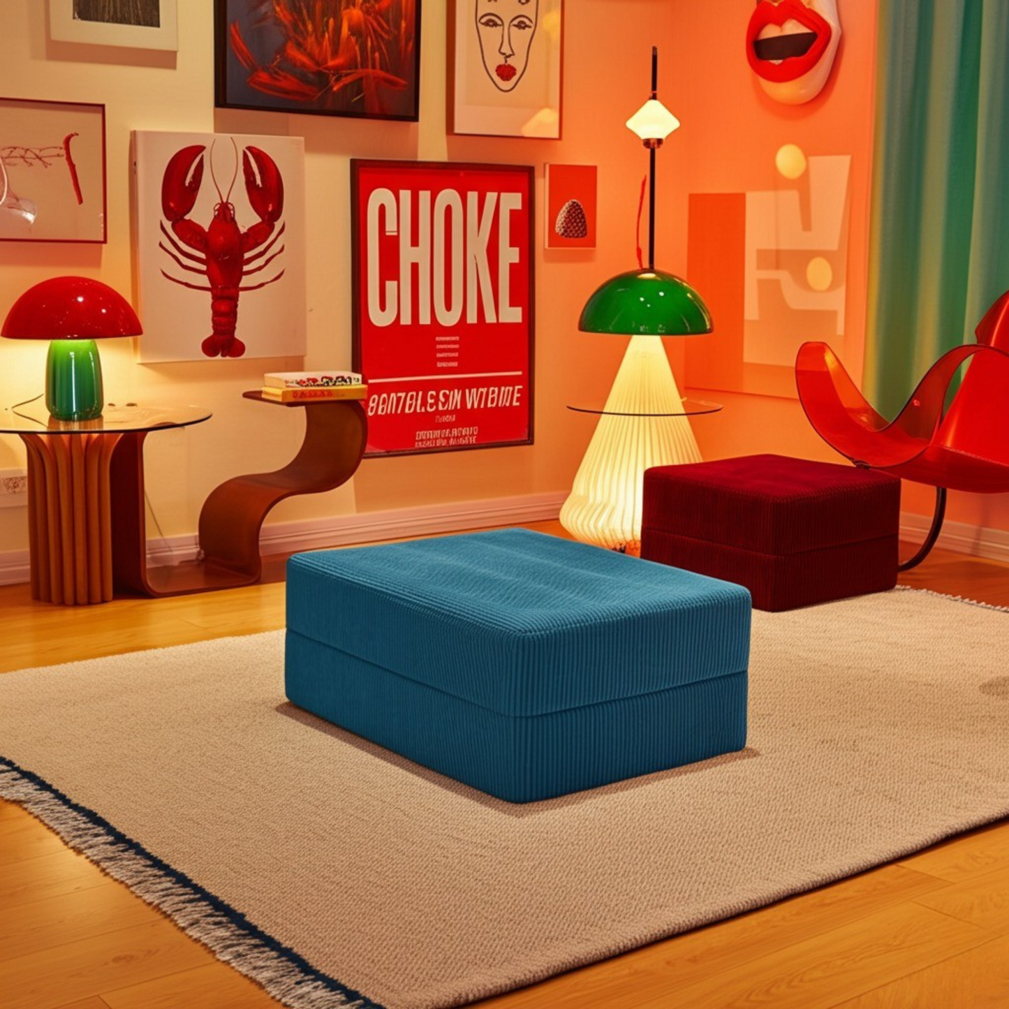 Olio Indigo Blue Modular Corner Sofa