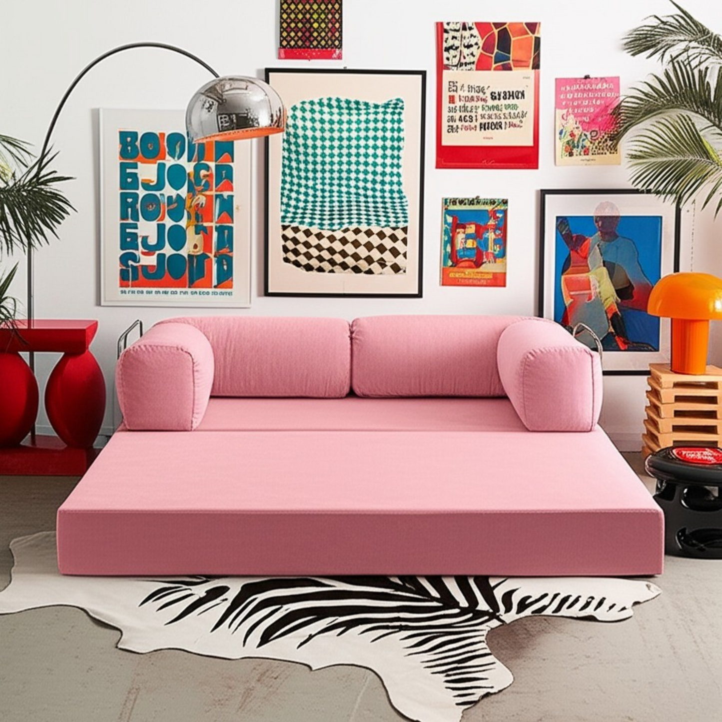 Olio Pink Modular Sofa