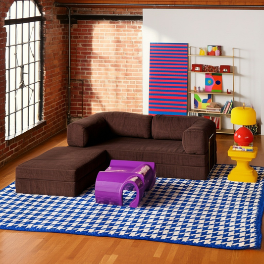 Olio Brown Modular Corner Sofa