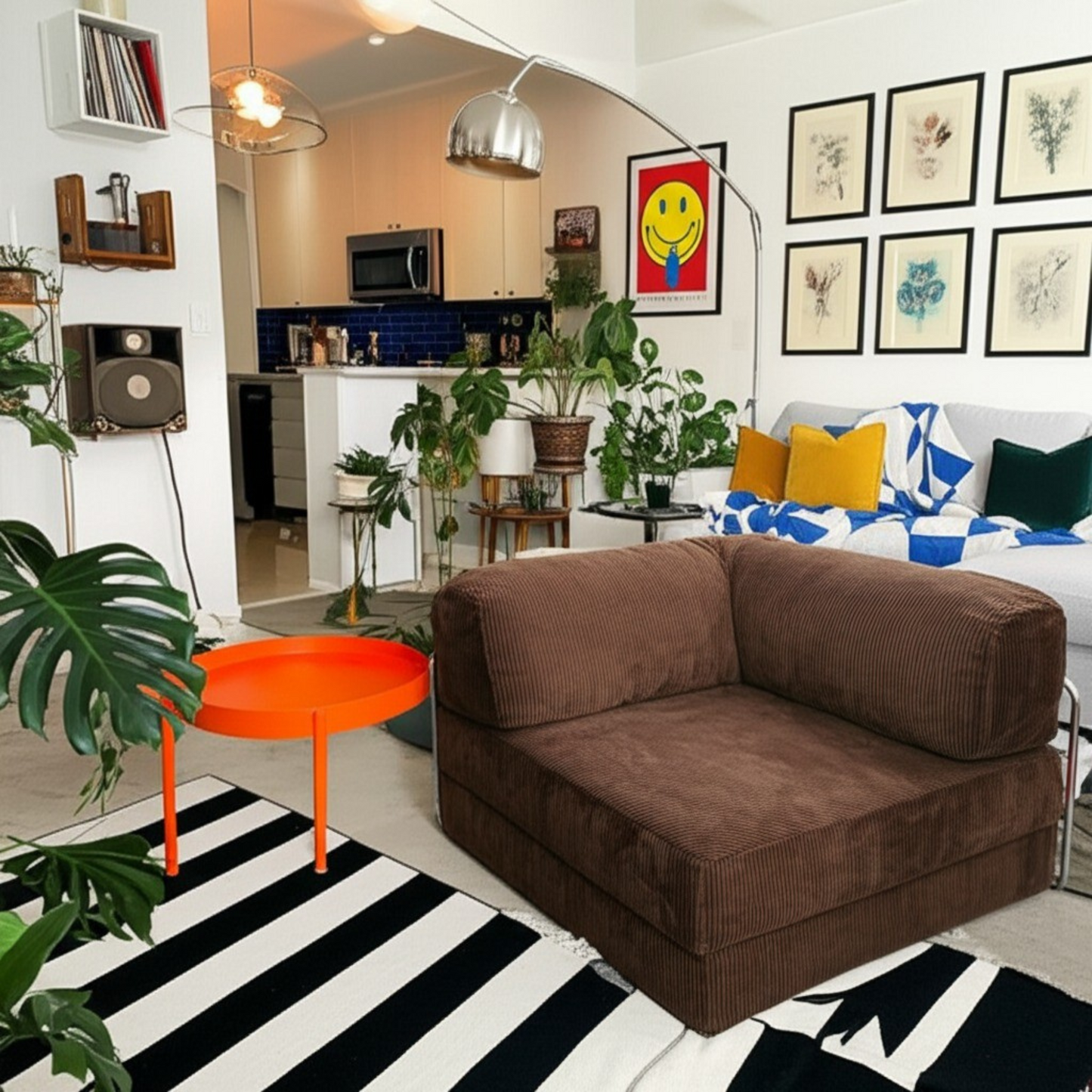 Flip One Brown Modular Armchair