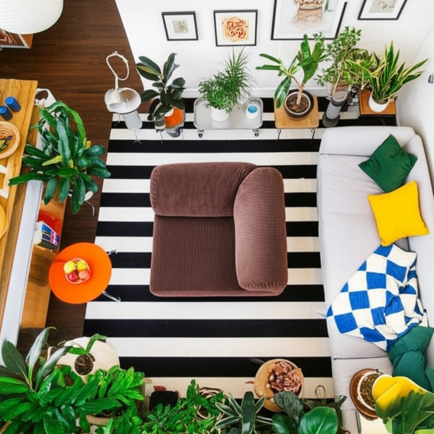Flip One Brown Modular Armchair