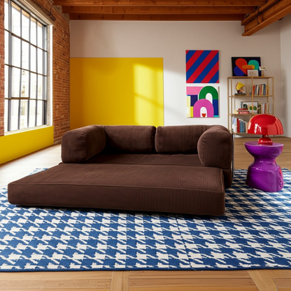 Olio Brown Modular Corner Sofa