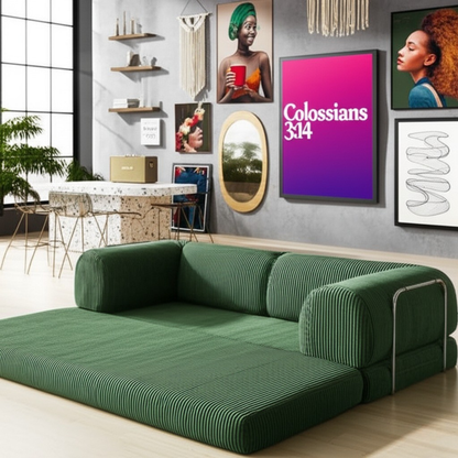 Olio Green Modular Corner Sofa