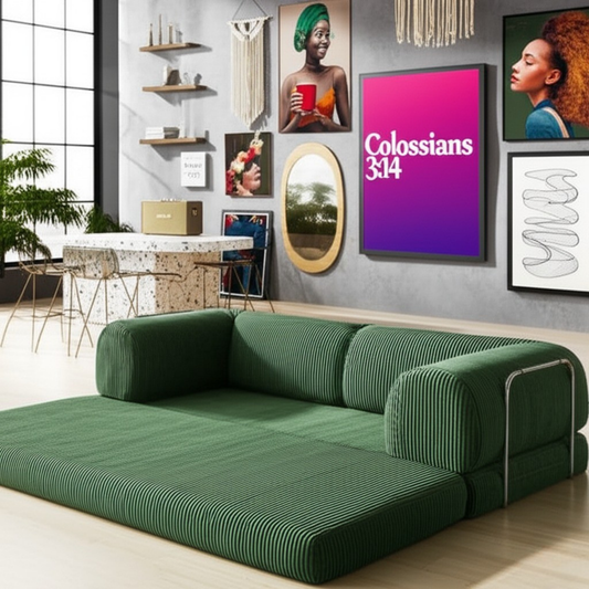 Olio Green Modular Corner Sofa