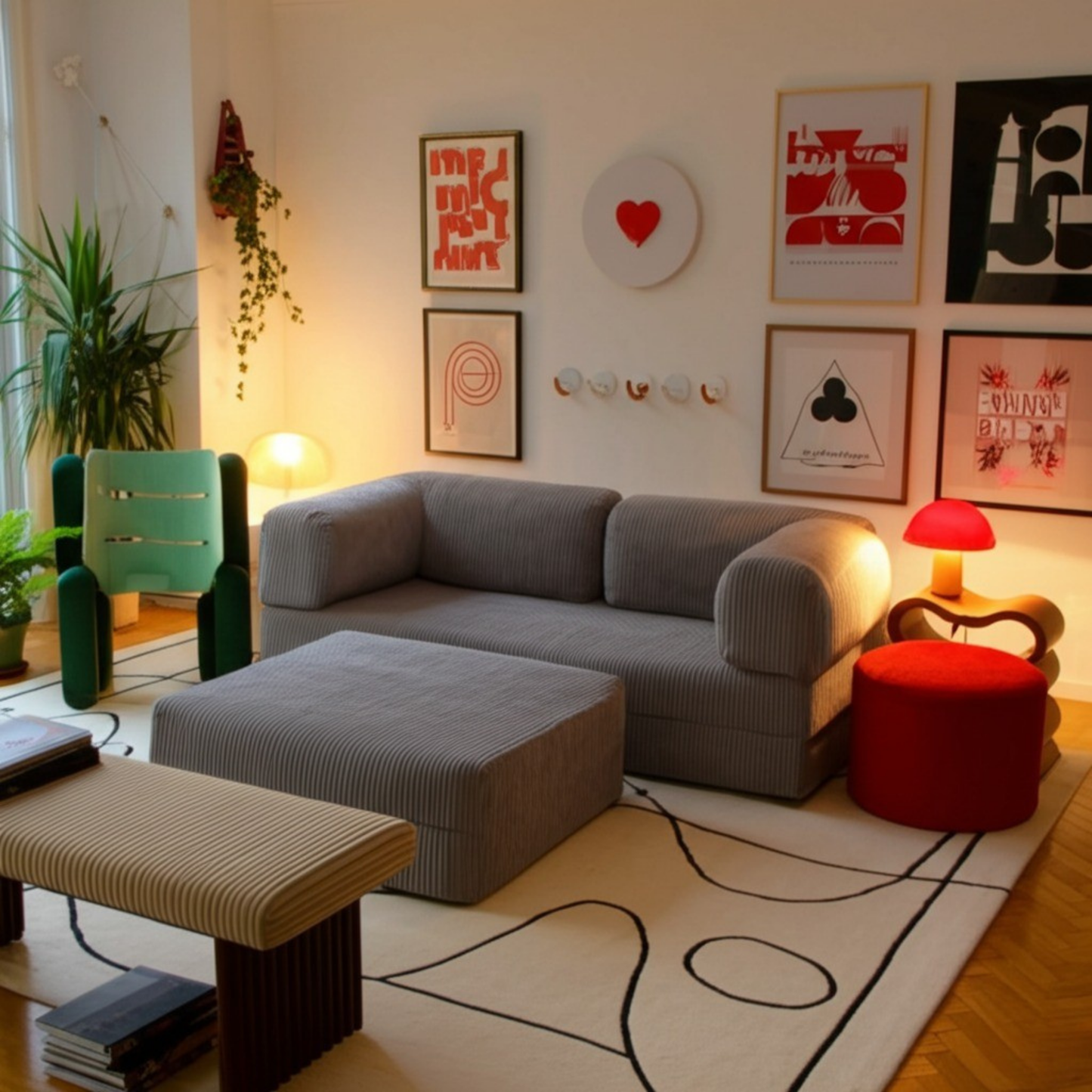 Olio Gray Modular Corner Sofa