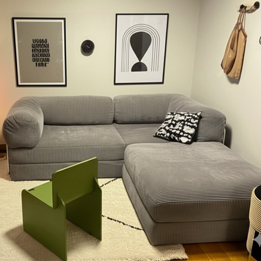 Olio Gray Modular Corner Sofa