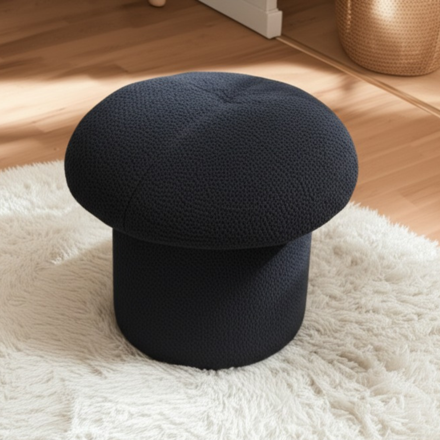 Black Dore Mushroom Pouf