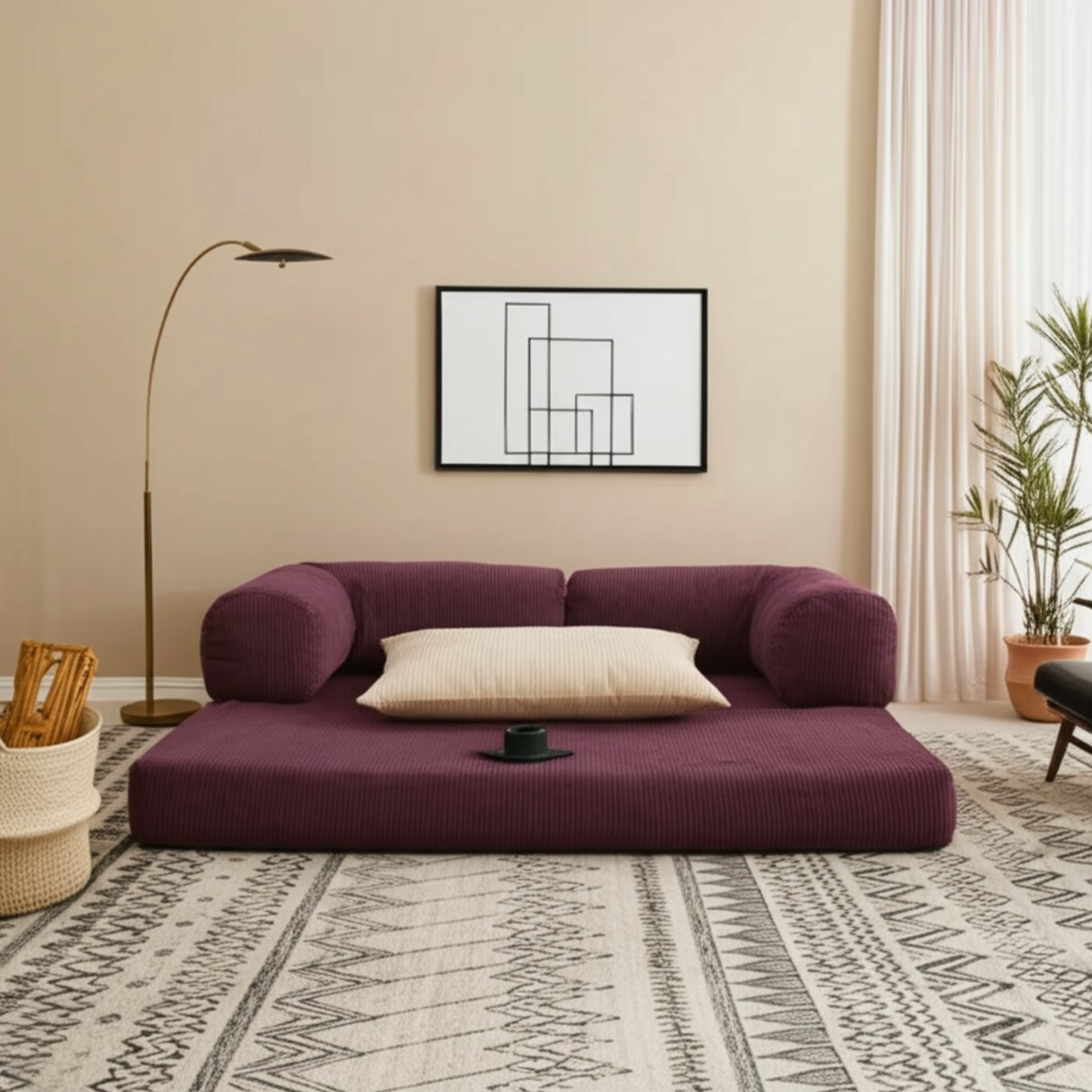 Olio Purple Modular Sofa