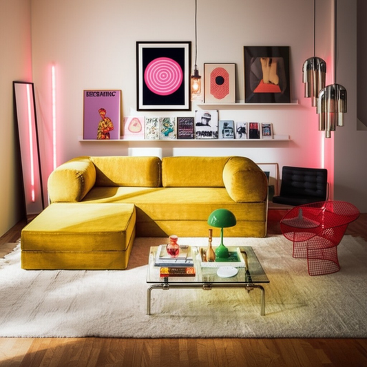 Olio Yellow Modular Corner Sofa