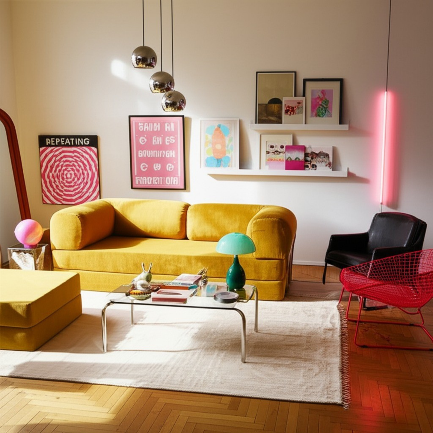 Olio Yellow Modular Corner Sofa
