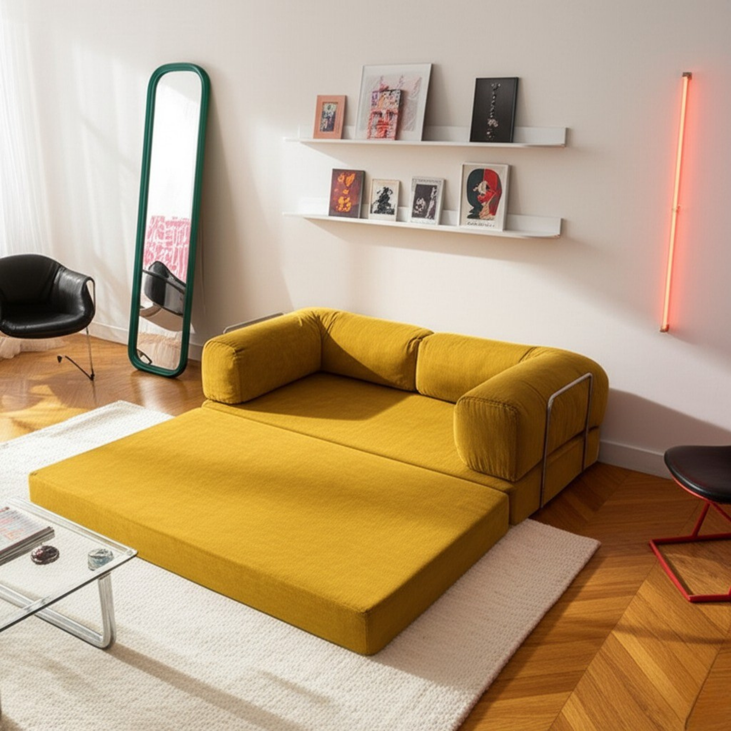 Olio Yellow Modular Corner Sofa
