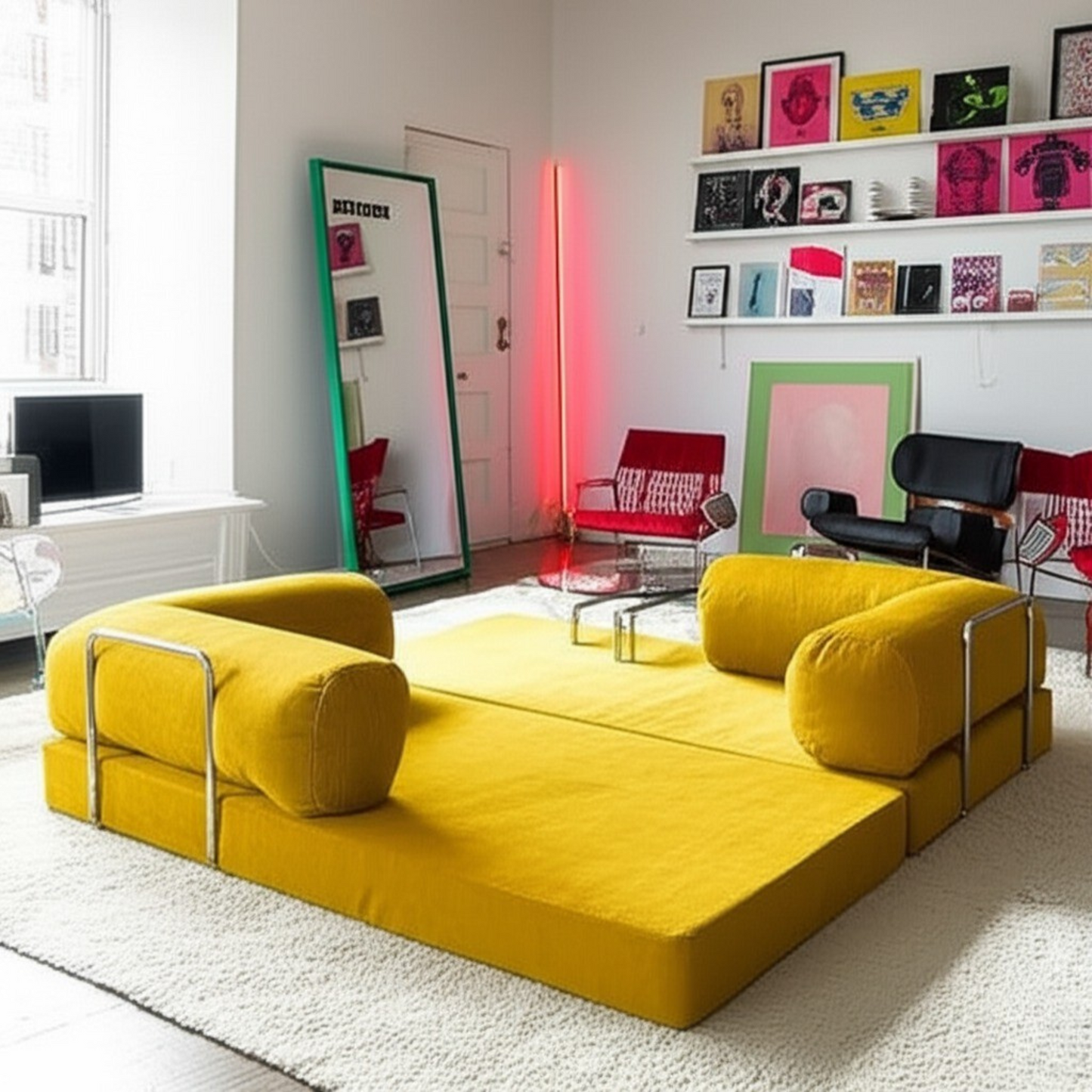Olio Yellow Modular Corner Sofa
